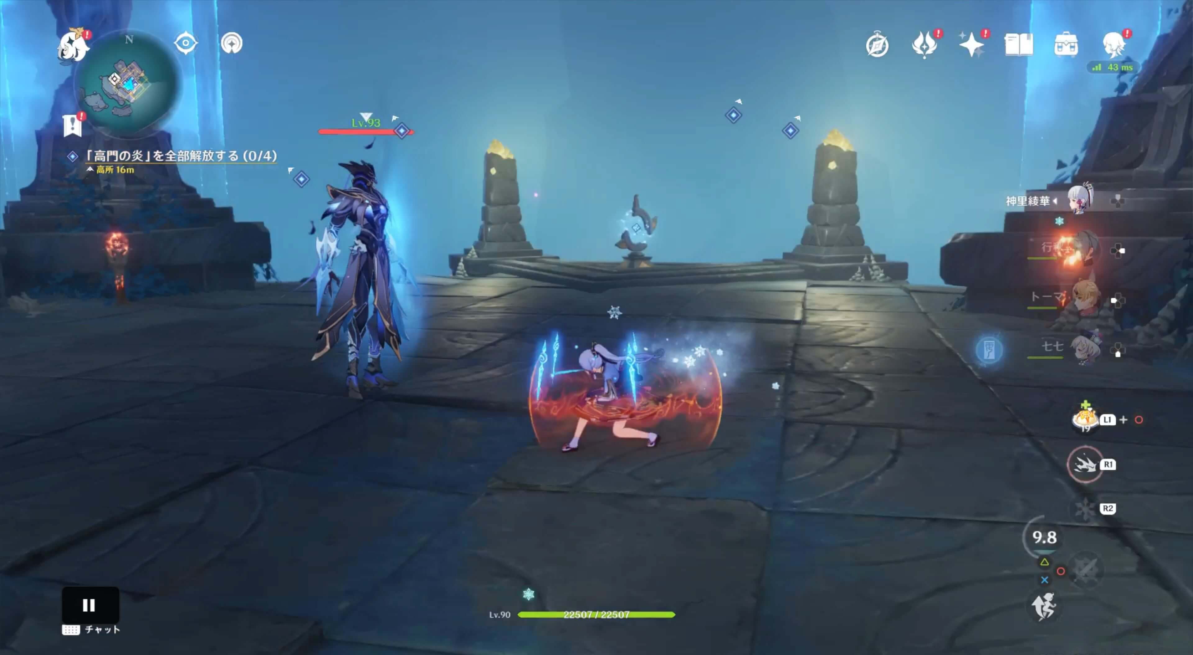 岐の試練では4連続でモンスターが出現