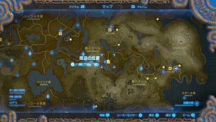 ヒナガバンの場所マップ