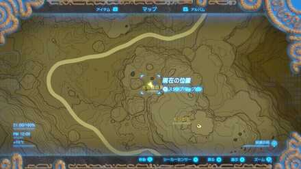 大妖精シーザの位置マップ詳細