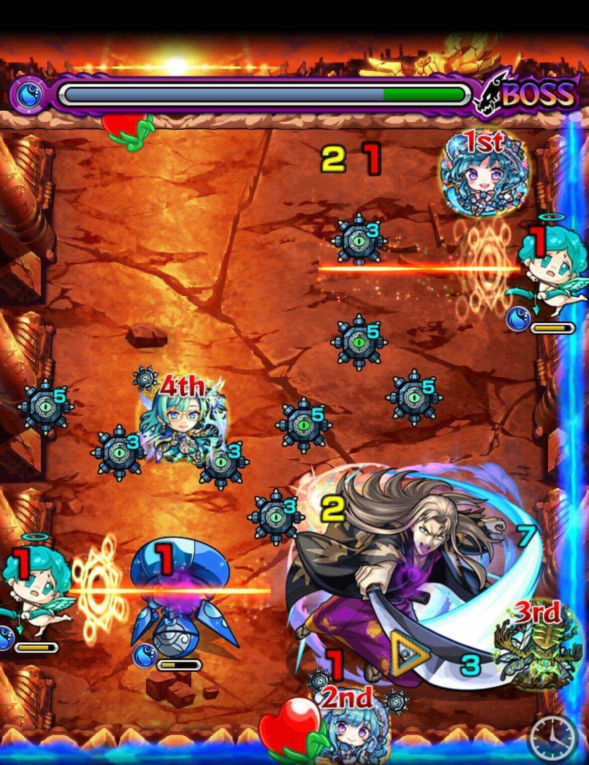 モンスト ボス1  移動後