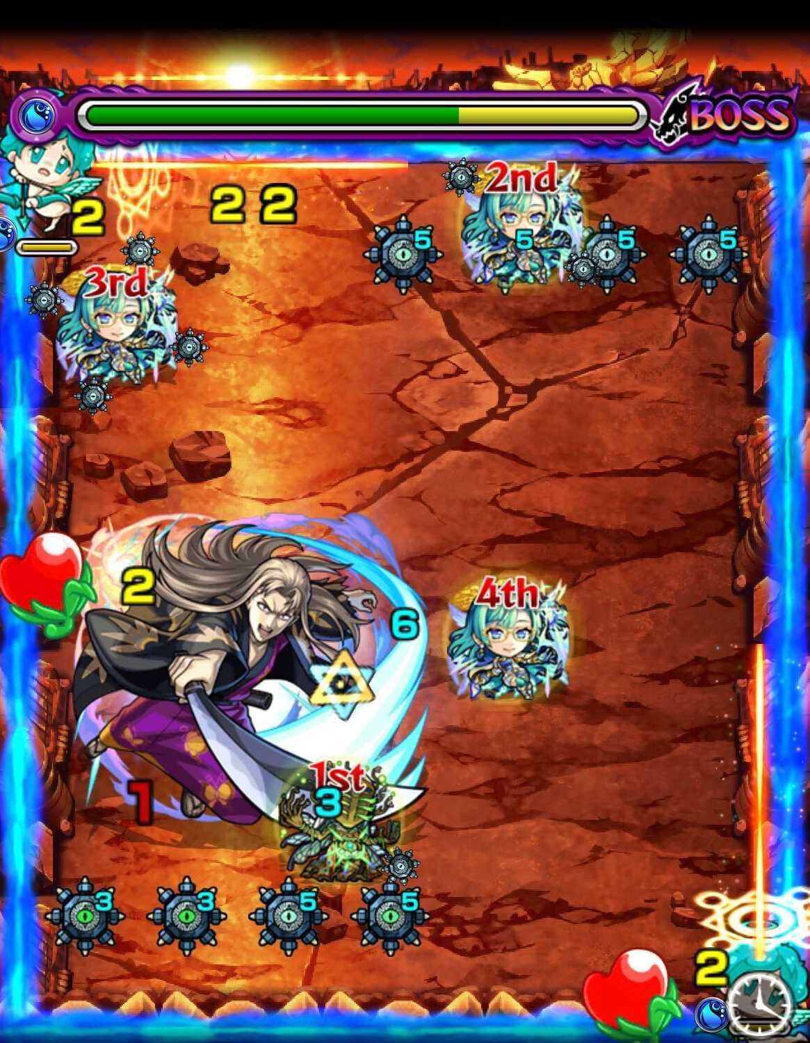 モンスト 虚 ボス2 移動後