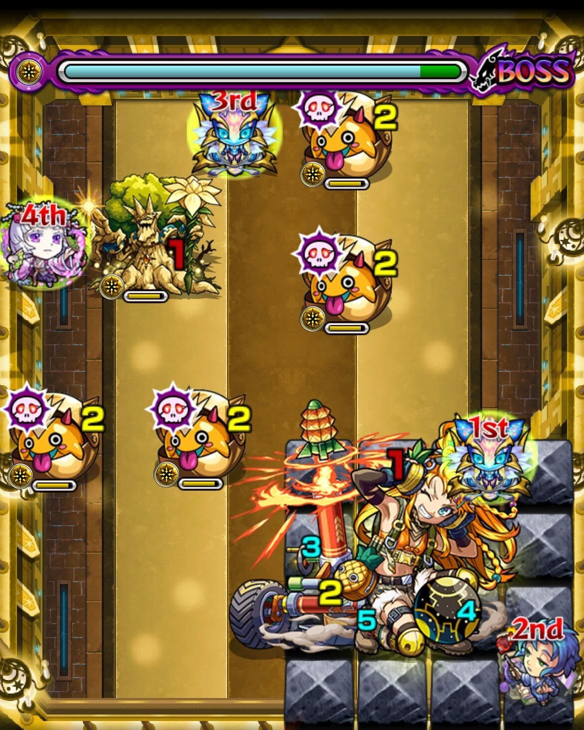 モンスト 栄冠の闘技場6-4 ボス1