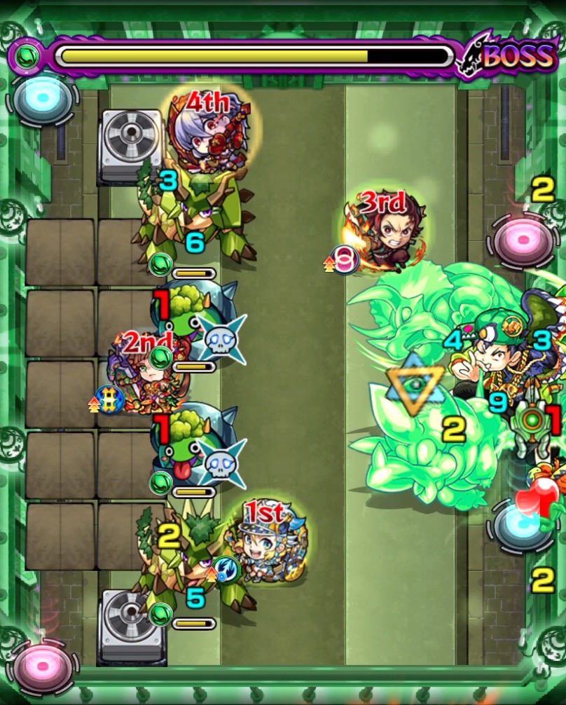 モンスト栄冠の闘技場バブルボーイのステージ画像