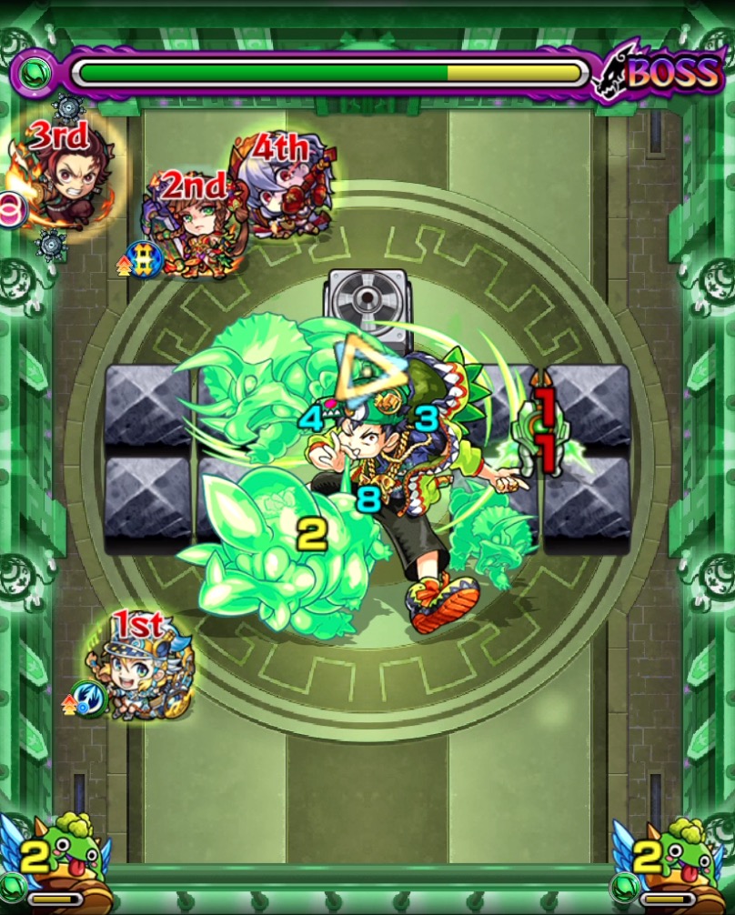 モンスト栄冠の闘技場バブルボーイのステージ画像