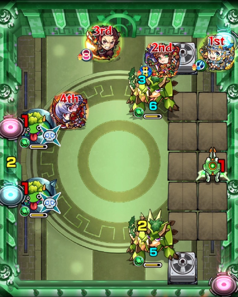 モンスト栄冠の闘技場バブルボーイのステージ画像