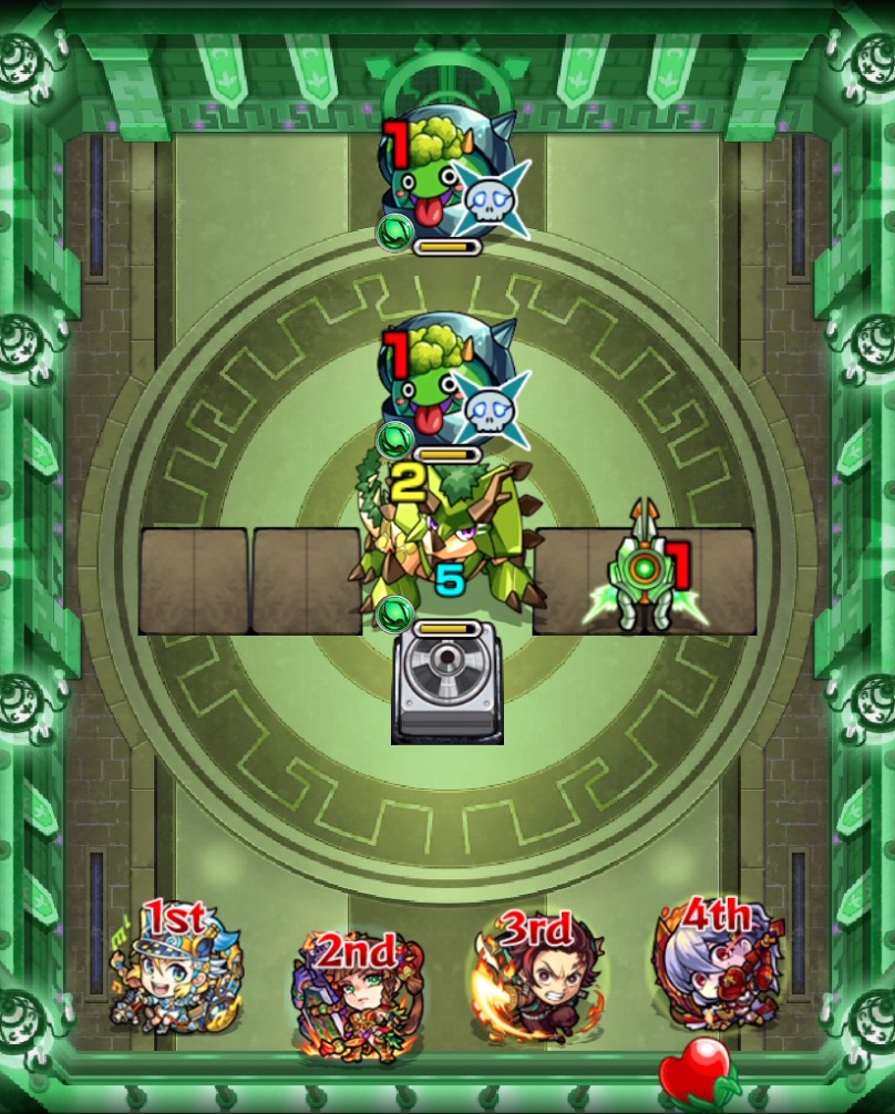 モンスト栄冠の闘技場バブルボーイのステージ画像