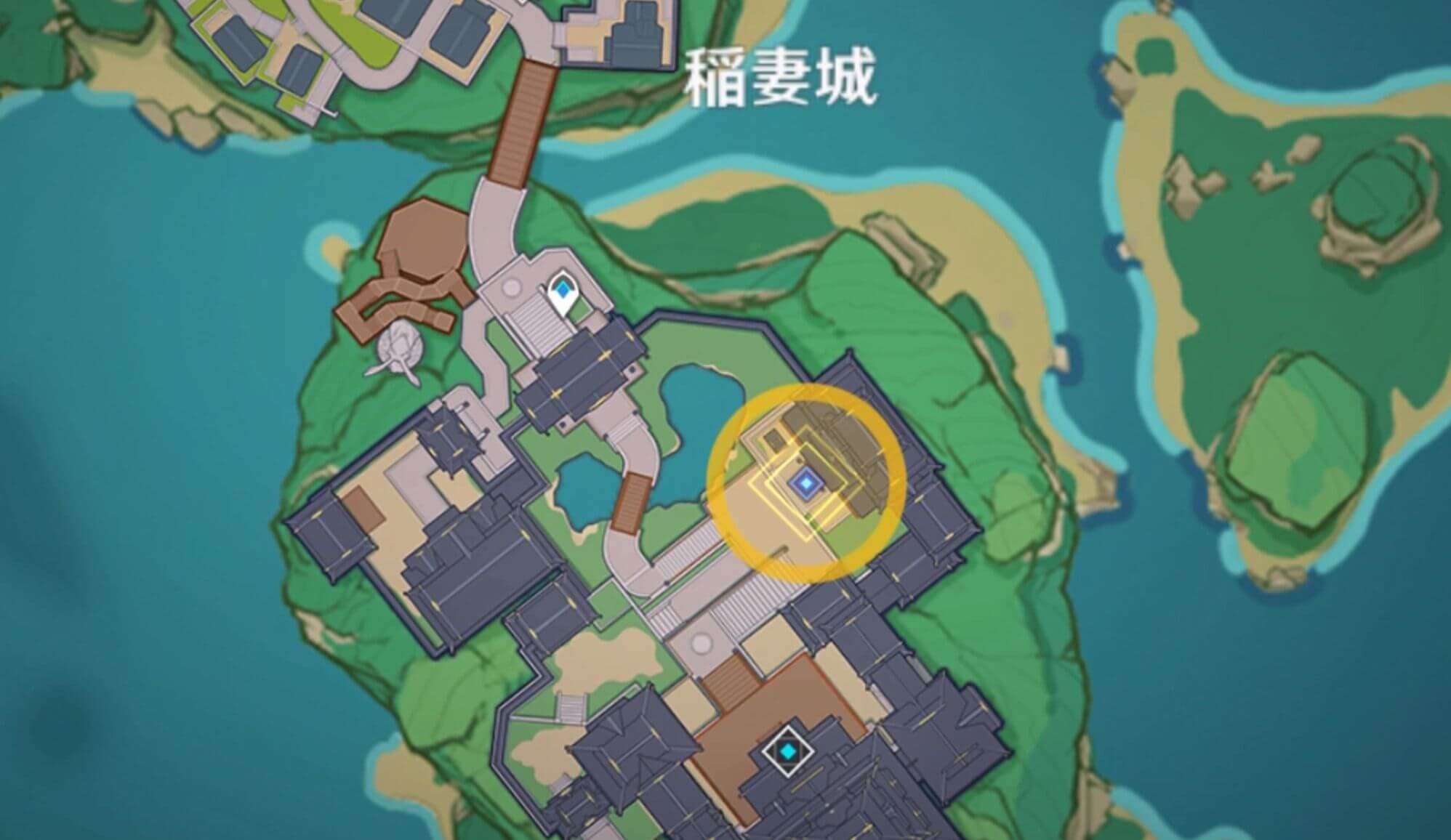 稲妻城に向かう