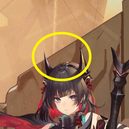 少女廻戦の悪魔の髪飾りのタップする場所