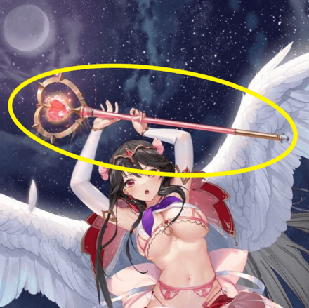 少女廻戦の火羽のタップする場所