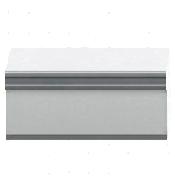 シンプルなしきりカウンターLのホワイトの画像