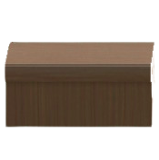 もくせいのしきりカウンターLのダークウッドの画像