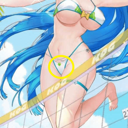 少女廻戦のマイクロビキニのタップする場所