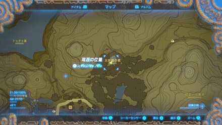 大妖精クチューラの位置マップ詳細