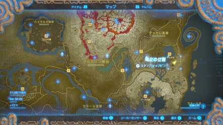 大妖精ミジャーの位置マップ