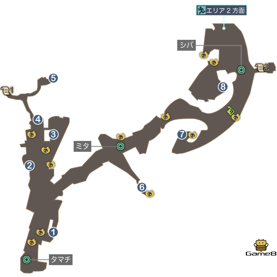 タマチのマップ