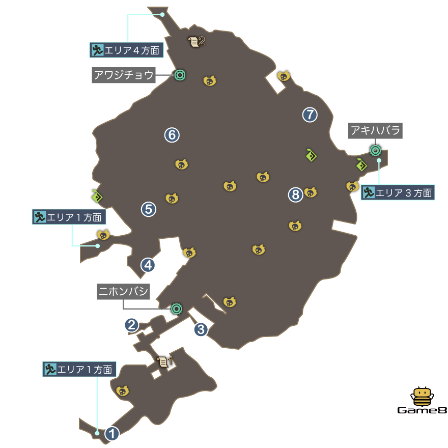 ニホンバシのマップ