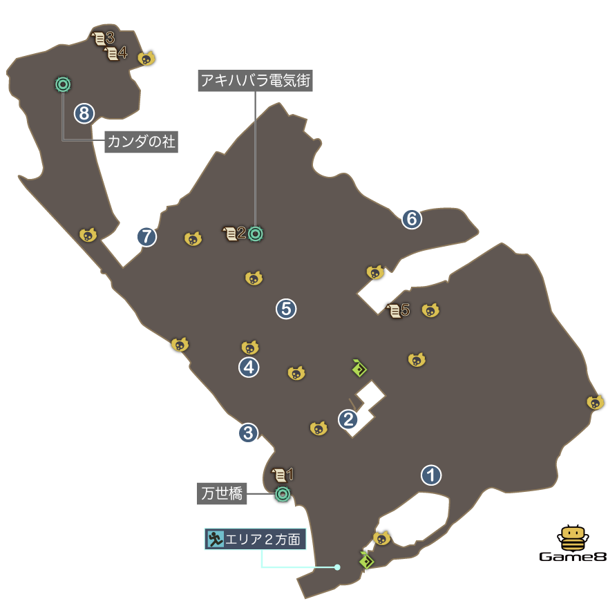 アキハバラのマップ