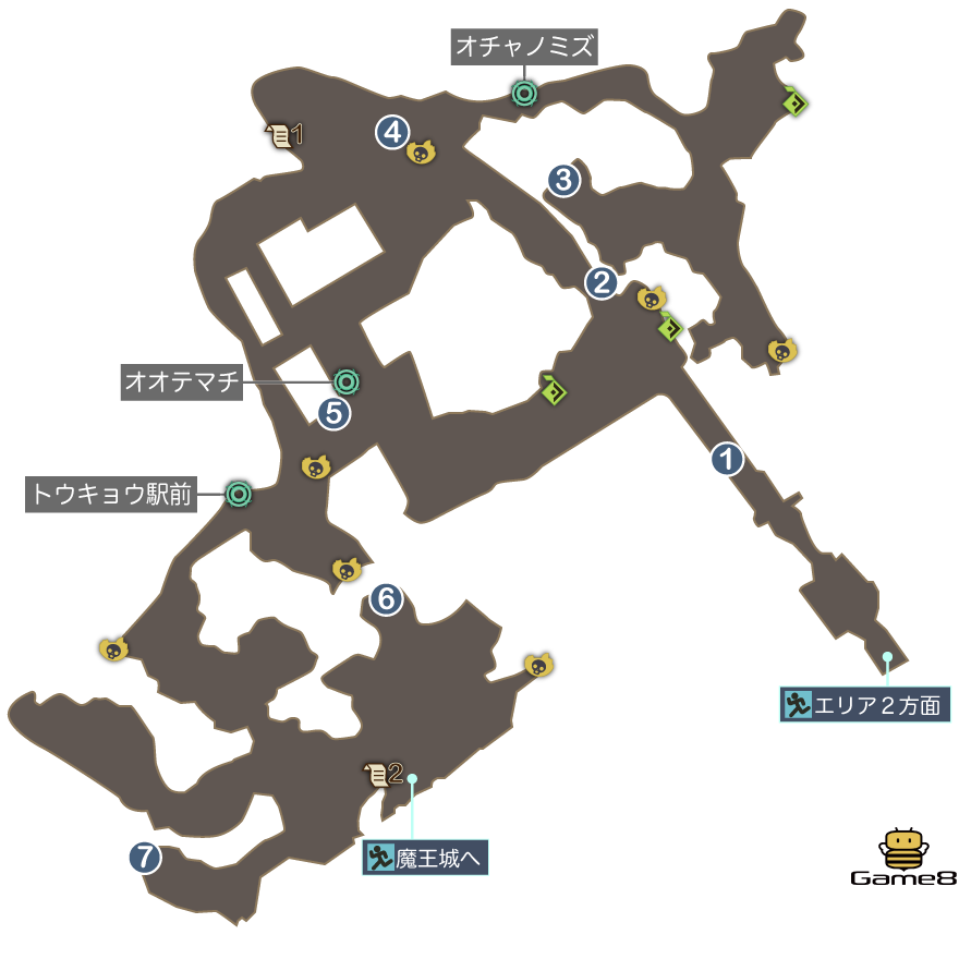 カンダバシのマップ