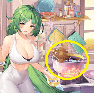 少女廻戦の地獄アンコウのタップする場所