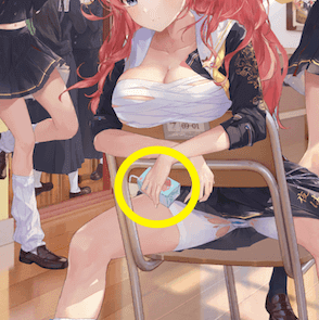 少女廻戦のイチゴ牛乳のタップする場所