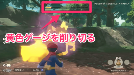 黄色ゲージを削り切る