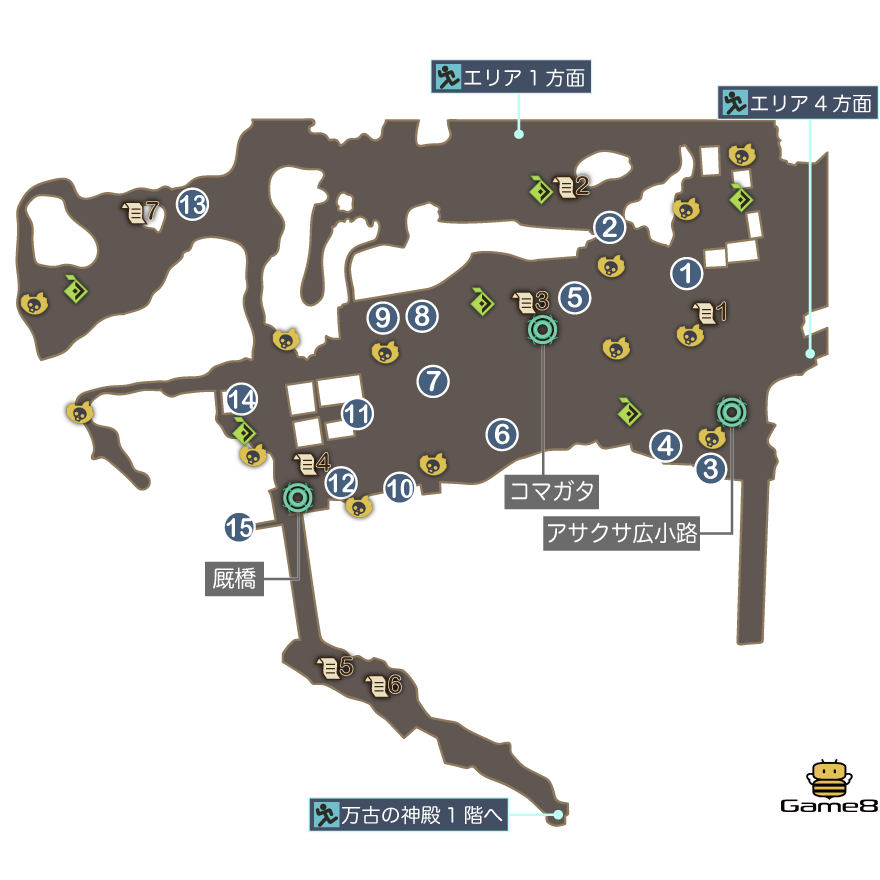 クラマエのマップ