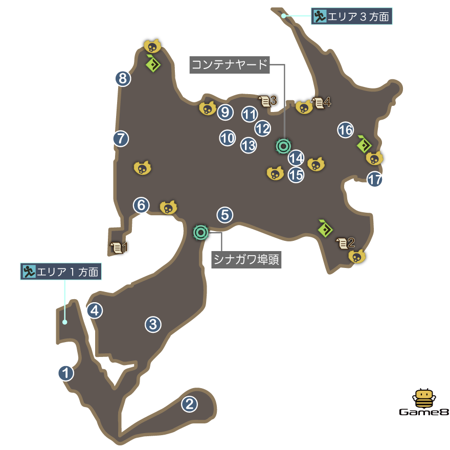 シナガワ埠頭のマップ