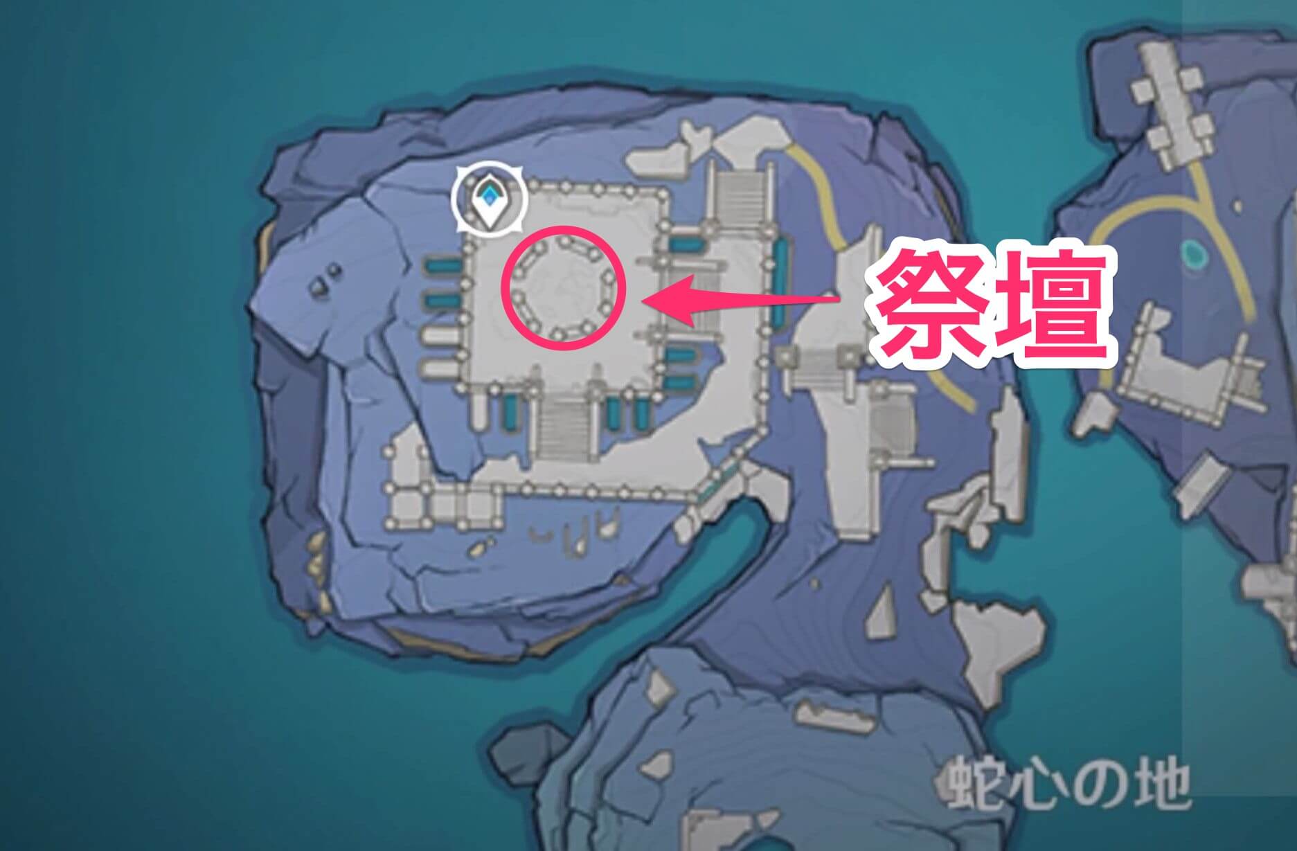 蛇心の地の祭壇