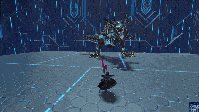 PSO2NGSのリゼントスの小尻尾攻撃