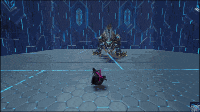 リゼントスの突進攻撃