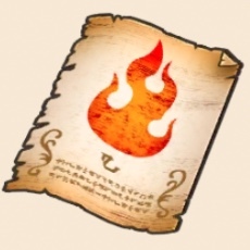 ドラクエウォークの魔法書(上巻)の火のページ