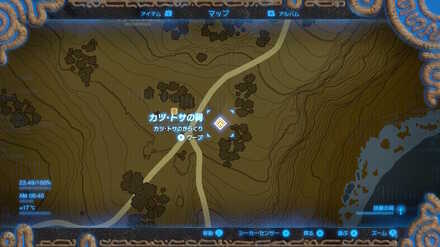 カツトサの祠最拡大マップ