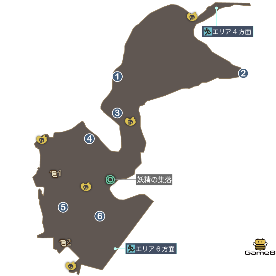 ゴテンヤマのマップ