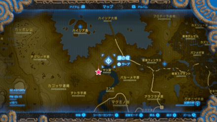 青いエビシャツ拡大マップ