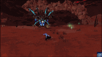 PSO2NGSのフォートス・ランチャーの通常攻撃