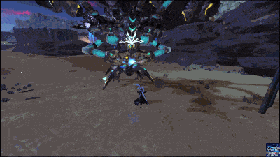 PSO2NGSのフォートス・ランチャーのチャージビーム（ゲロビ）