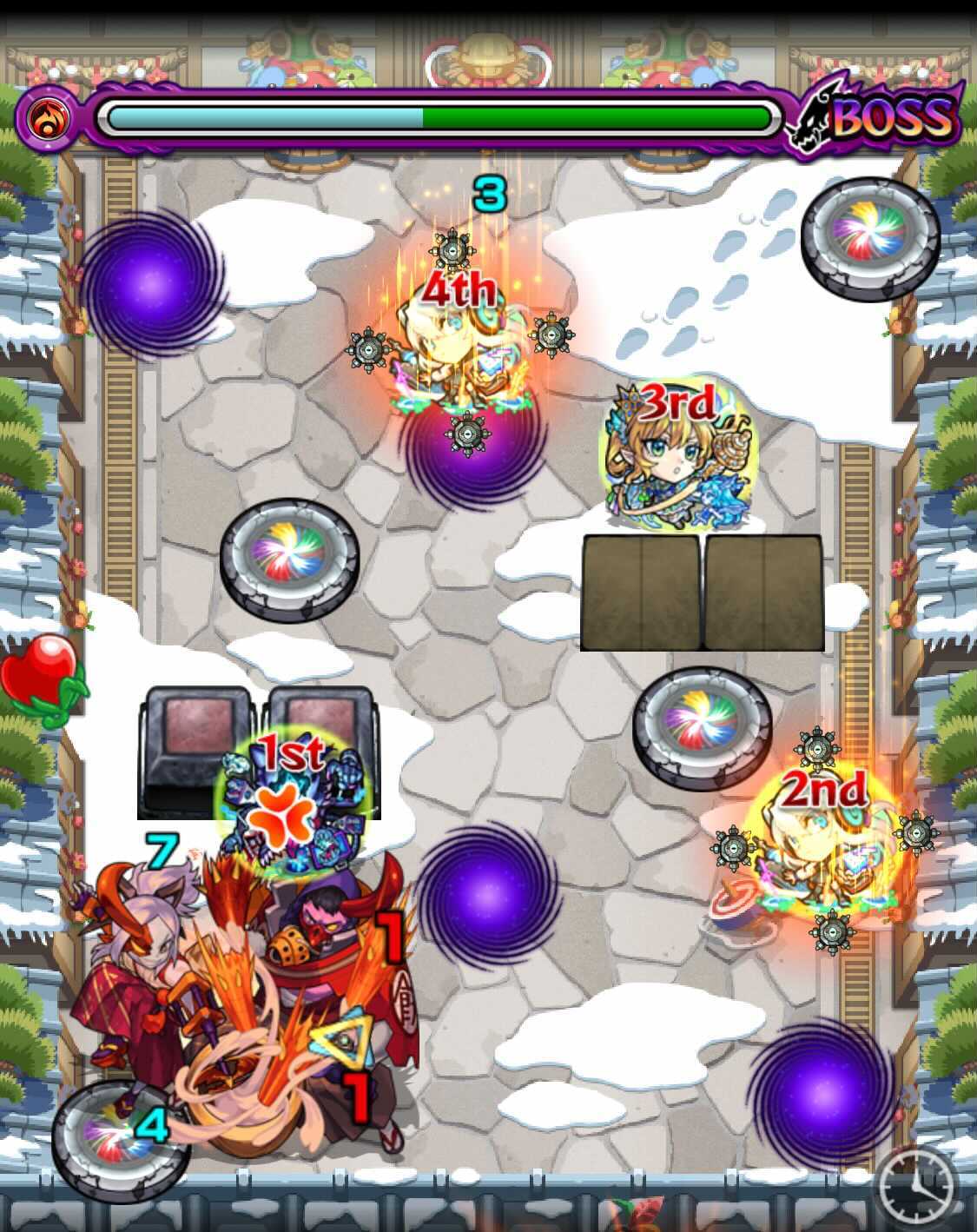 モンスト 餅突鬼&練鬼 ボス1