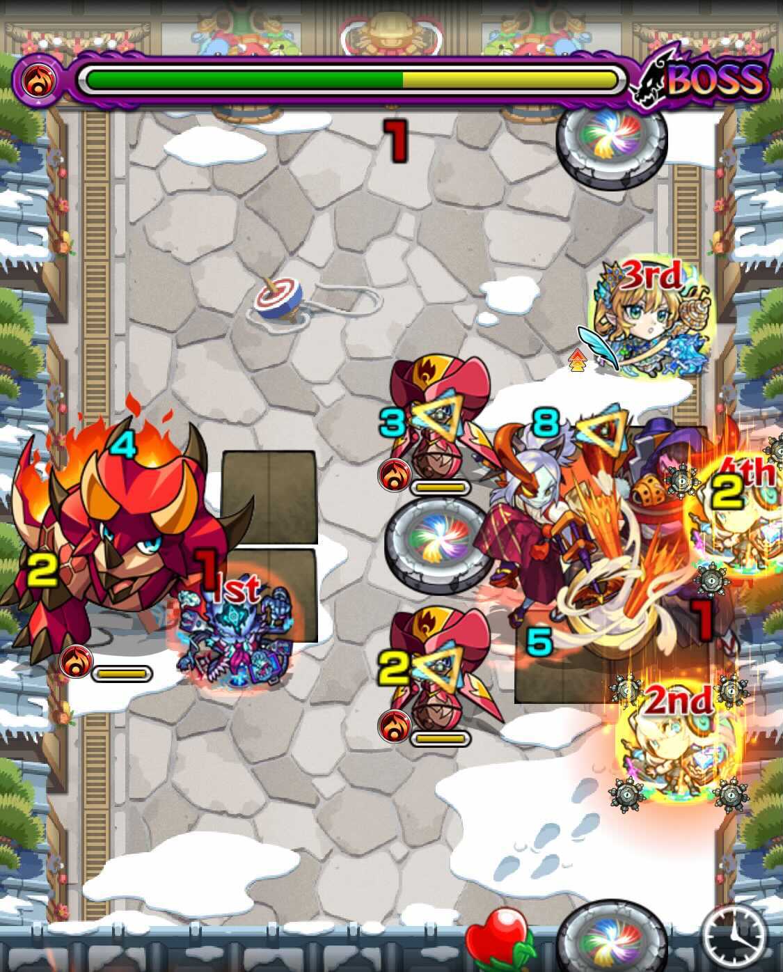 モンスト 餅突鬼&練鬼 ボス2