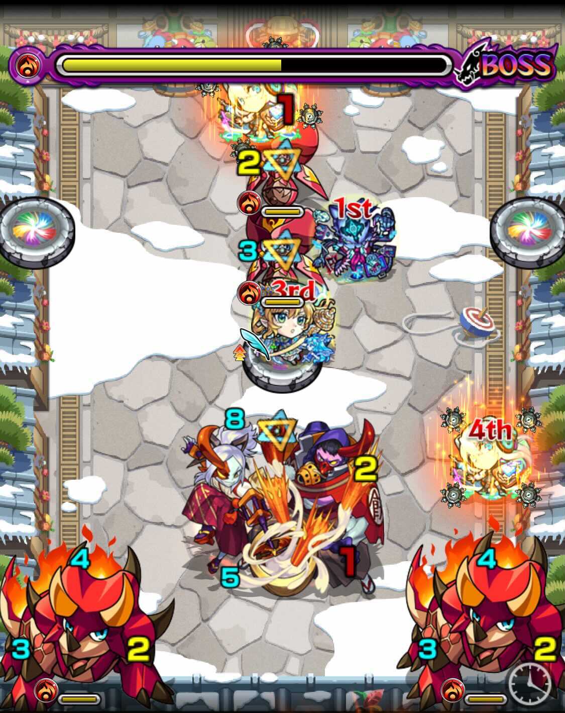 モンスト 餅突鬼&練鬼 ボス3