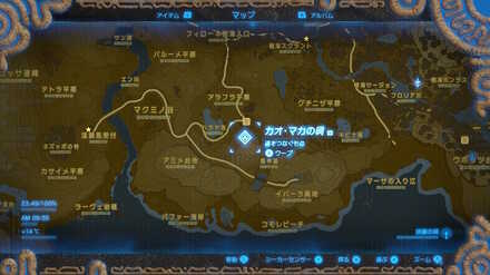 カオマカの祠拡大マップ