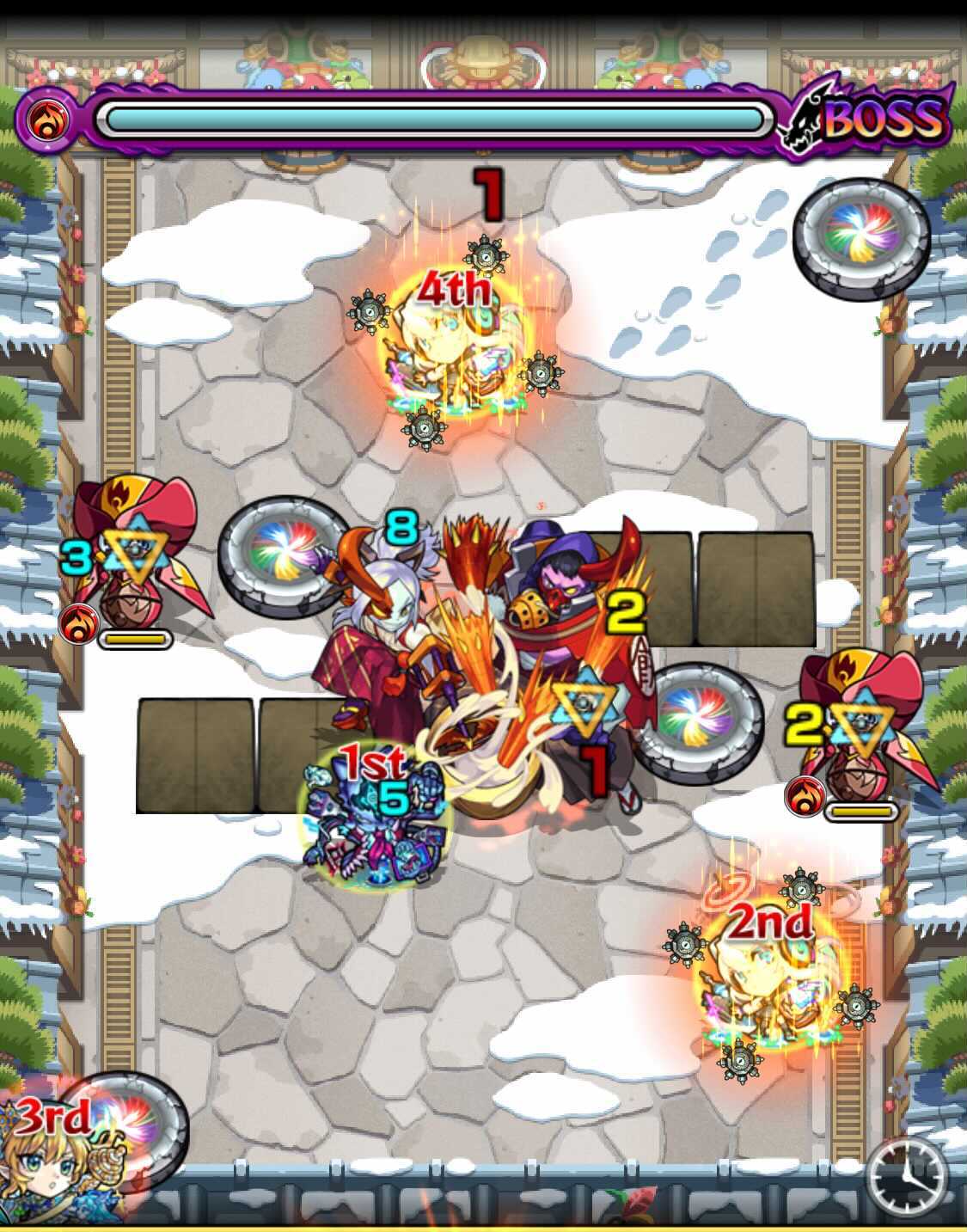 モンスト 餅突鬼&練鬼 ボス1