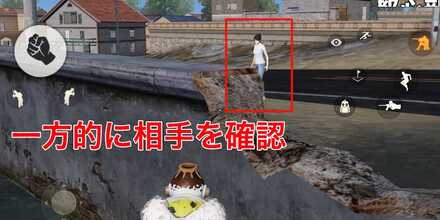 一方的に相手を確認