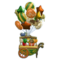 ひろばのバルーンワゴンのクラシックの画像