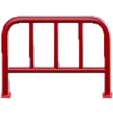 スチールフェンスのレッドの画像