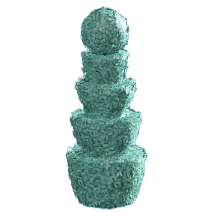 まるいトピアリーのペールグリーンの画像