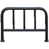 スチールフェンスのブラックの画像