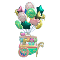 ひろばのバルーンワゴンのキュートの画像