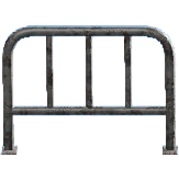 スチールフェンスのダメージの画像