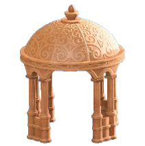 ガゼボのライトブラウンの画像