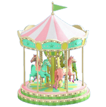 ひろばのメリーゴーランドのキュートの画像